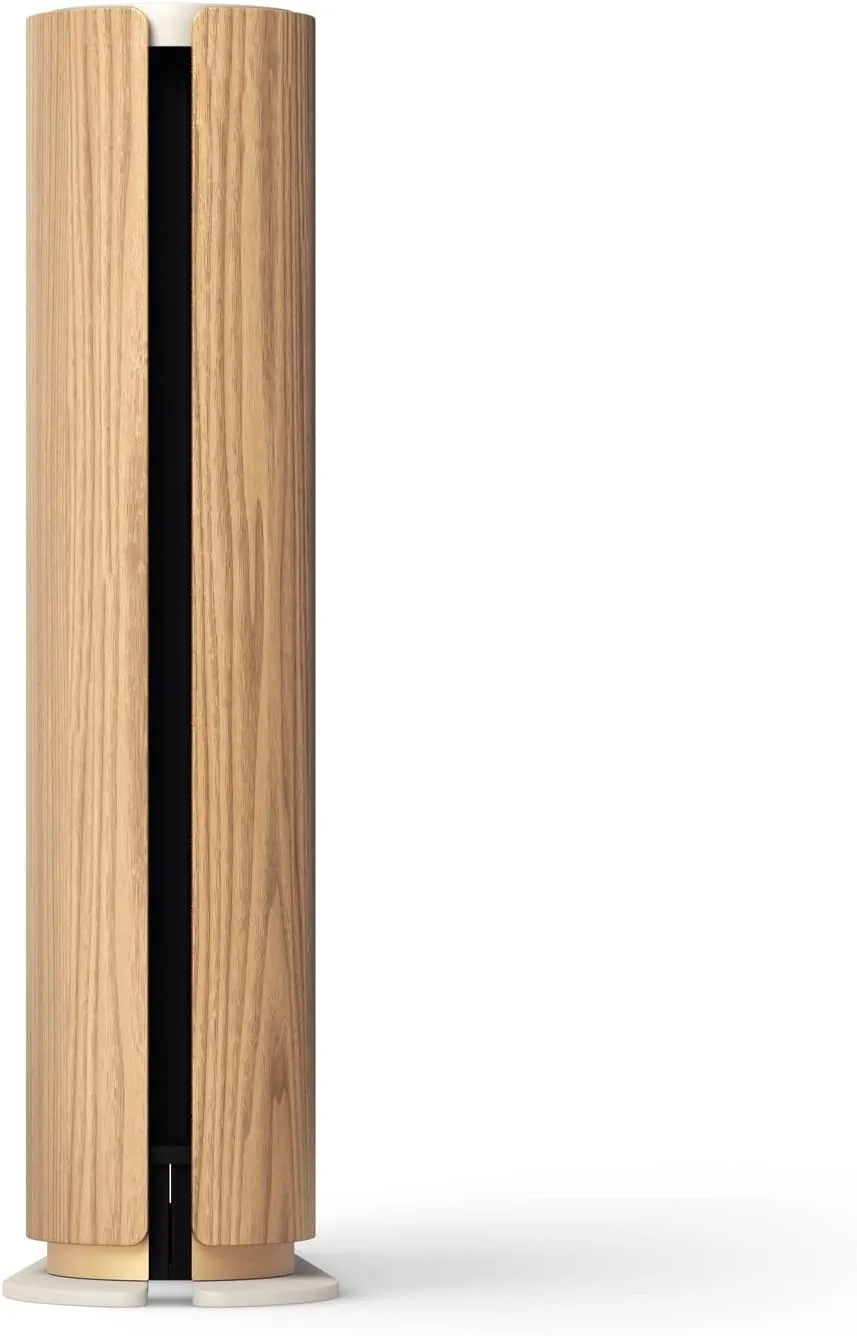 Bang & Olufsen Beosound Emerge Bookshelf Wi-Fi Speaker, Gold Tone/Light Oak