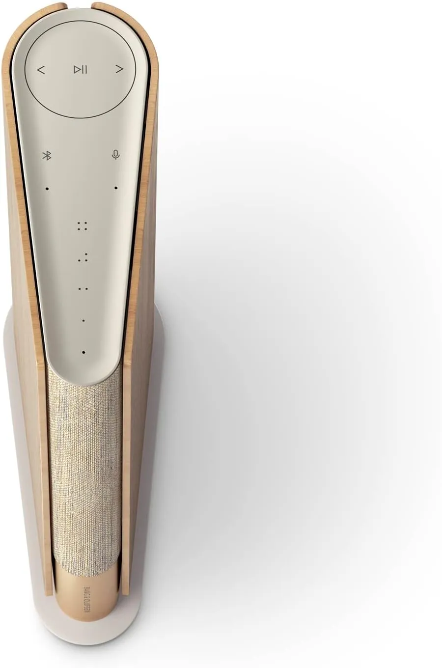 Bang & Olufsen Beosound Emerge Bookshelf Wi-Fi Speaker, Gold Tone/Light Oak