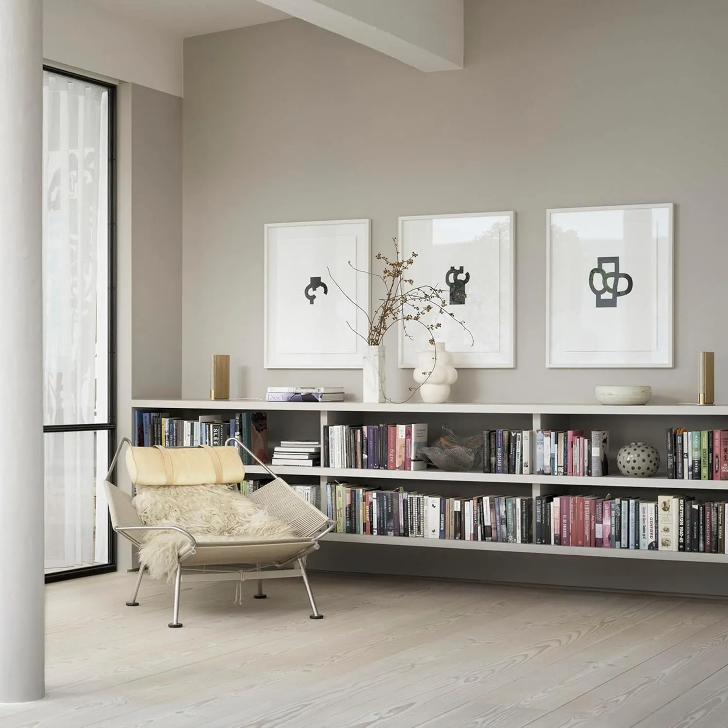 Bang & Olufsen Beosound Emerge Bookshelf Wi-Fi Speaker, Gold Tone/Light Oak