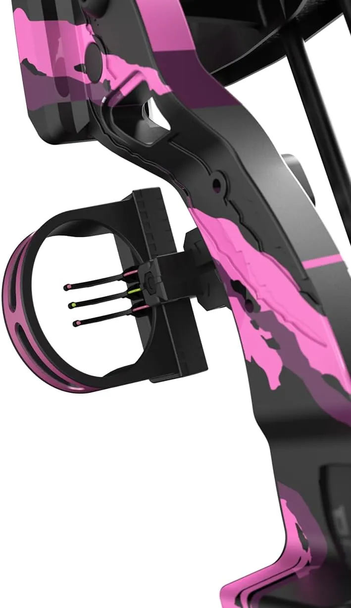 Barnett Tomcat Youth Compound Bow, Right-Handed Bow for Young Archers 8 , 17-22lb Draw Weight, 18-22in Draw Length, with 3 Pin Fiber Optic Sight, 2 Arrows, Attached Quiver