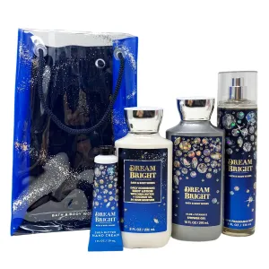 Bath and Body Dream Bright Gift Set Bag - Fragrance Mist - Body Lotion - Shower Gel and Hand Cream Arranged Inside a Festive Gift Bag