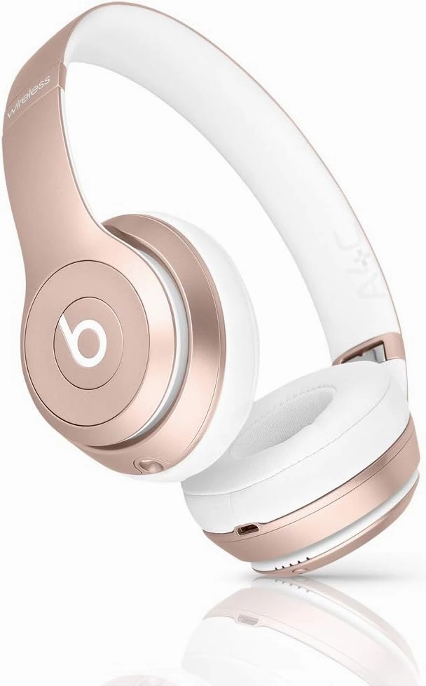 Beats Solo 2 Wireless On-Ear Headphone (MKLD2AM/A) - Gold - Refurbished(Renewed)