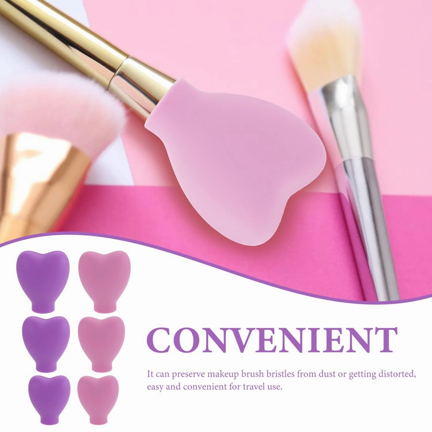 Beaupretty 30pcs Makeup Brush Silicone Protective Caps for Makeup Brushes Practical for Storage Fits Various Portable Design