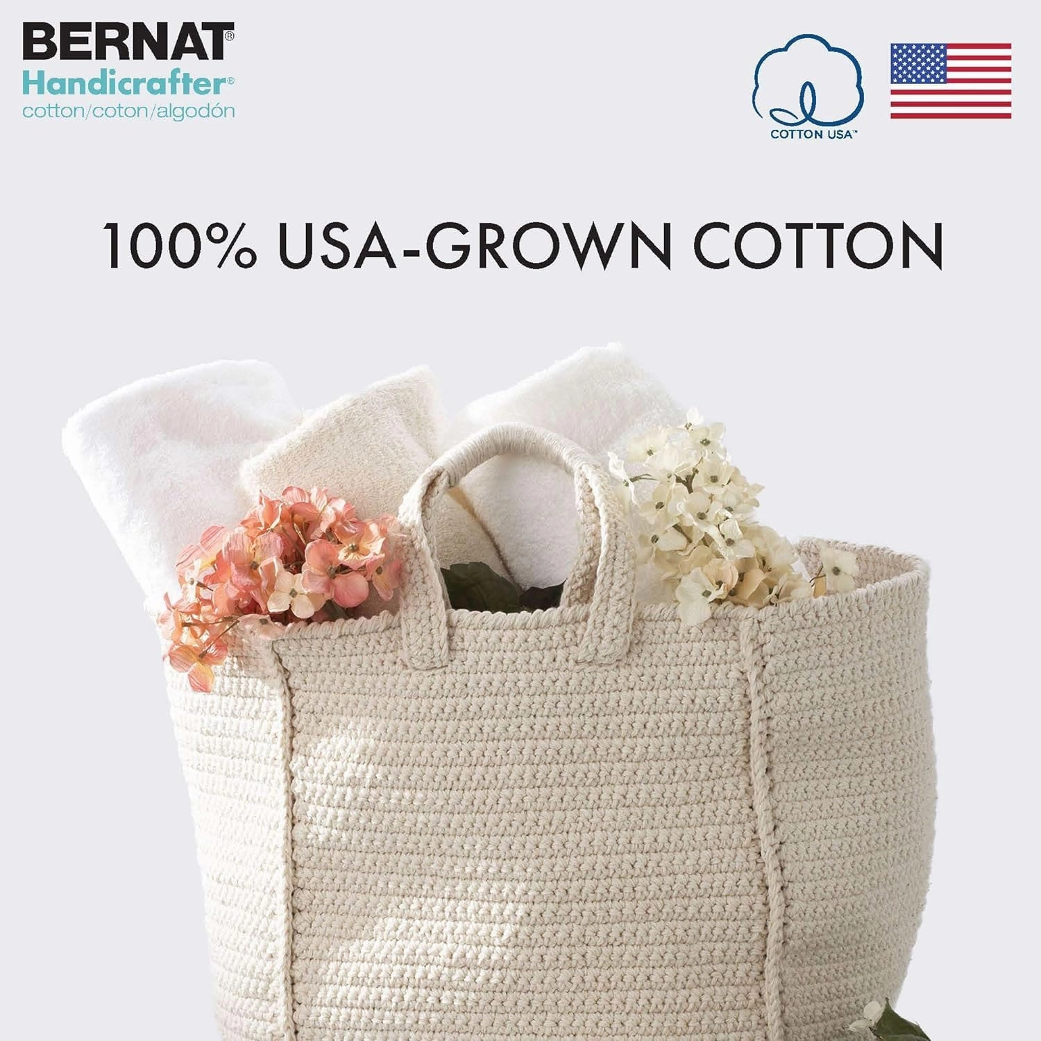 Bernat Handicrafter Cotton Yarn, Gauge 4 Medium Worsted, Sonoma Print