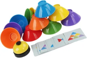 BESPORTBLE 1 Set Color Cognition Cups Interactive Education Plaything for Develops Hand Eye Coordination and Creativity Engaging Desktop Game for Boy Girl