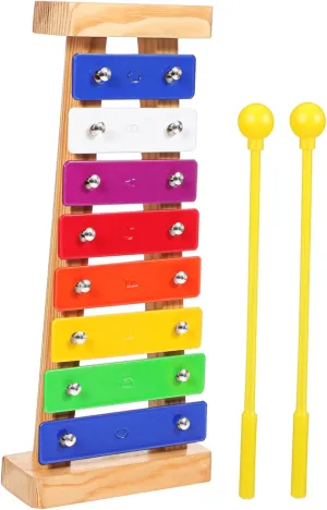 BESPORTBLE 1 Set Colorful Xylophone for Montessori Musical Instrument with Mallets Develops Musical Sensitivity Friendly Design Lasting Construction for Early Learning Activities