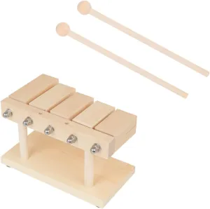 BESPORTBLE 1 Set Wooden Percussion Block Musical Instrument for Develops Rhythm Skills Safe Design with Sound Engaging Music for Early Learning