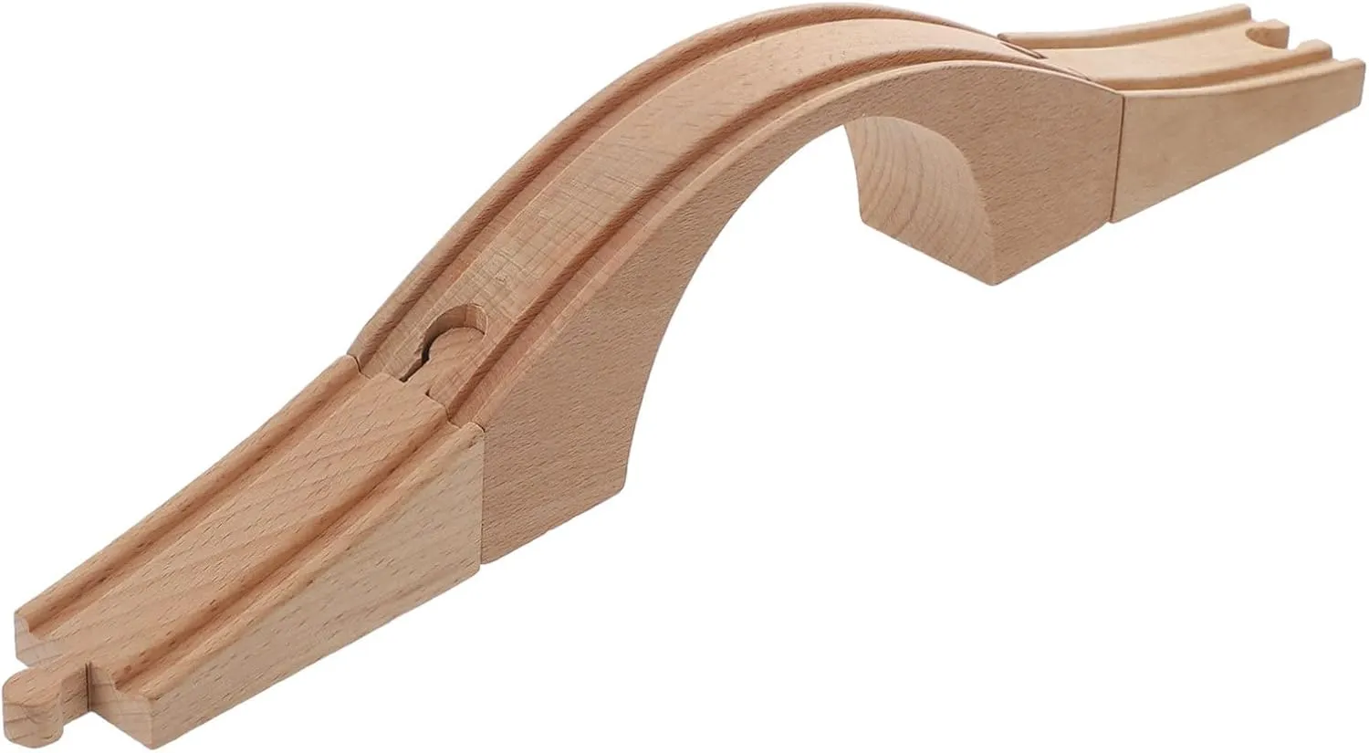 BESPORTBLE 1pc Wooden Train Bridge Track Accessory Assemble Expand Your Train Layout for Safe Design for Creative Play Fun Addition