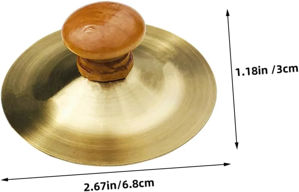BESPORTBLE 5sets Boys and Girls Musical Instrument Mini Hand Cymbals Set Made of Perfect for Toddlers Small Cymbals Boys and Girls Bells 2pcs*5