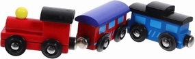 BESPORTBLE 3pcs Cute Wooden Train Colorful Cartoon Playthings for for Imaginative Play and Hand Eye Coordination Development