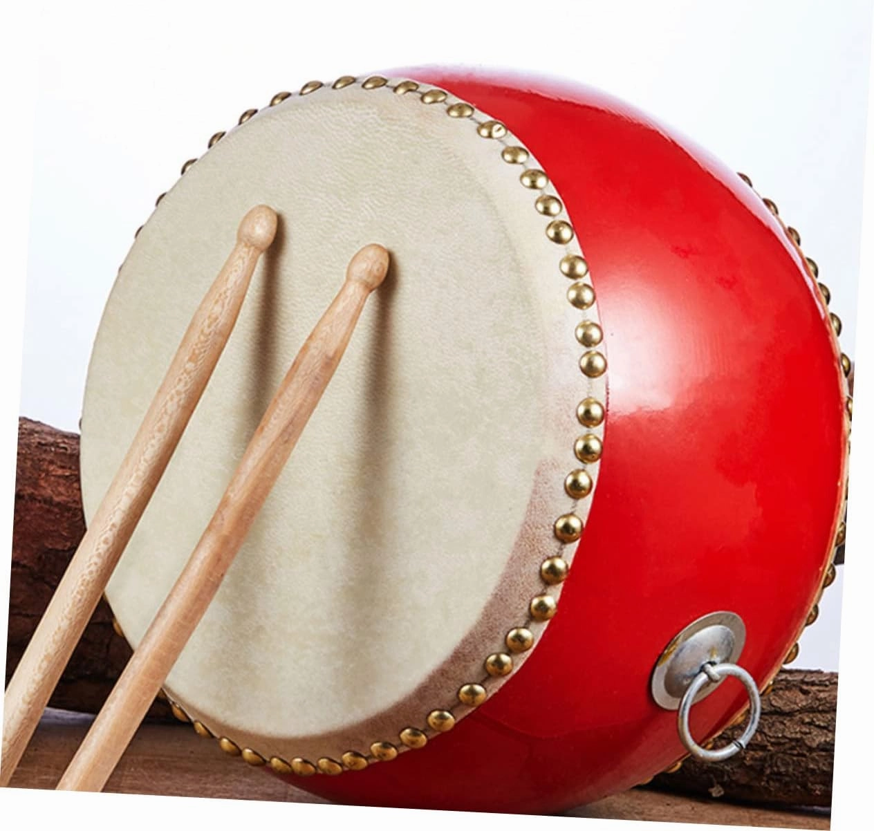 BESPORTBLE Drum Percussion Instrument for Music with Sticks and Straps Promotes Hand Eye Coordination and Musical Development