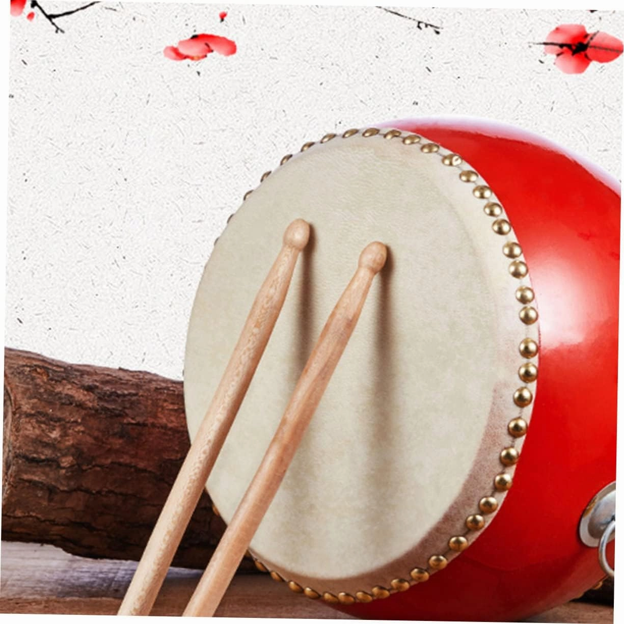 BESPORTBLE Drum Percussion Instrument for Music with Sticks and Straps Promotes Hand Eye Coordination and Musical Development