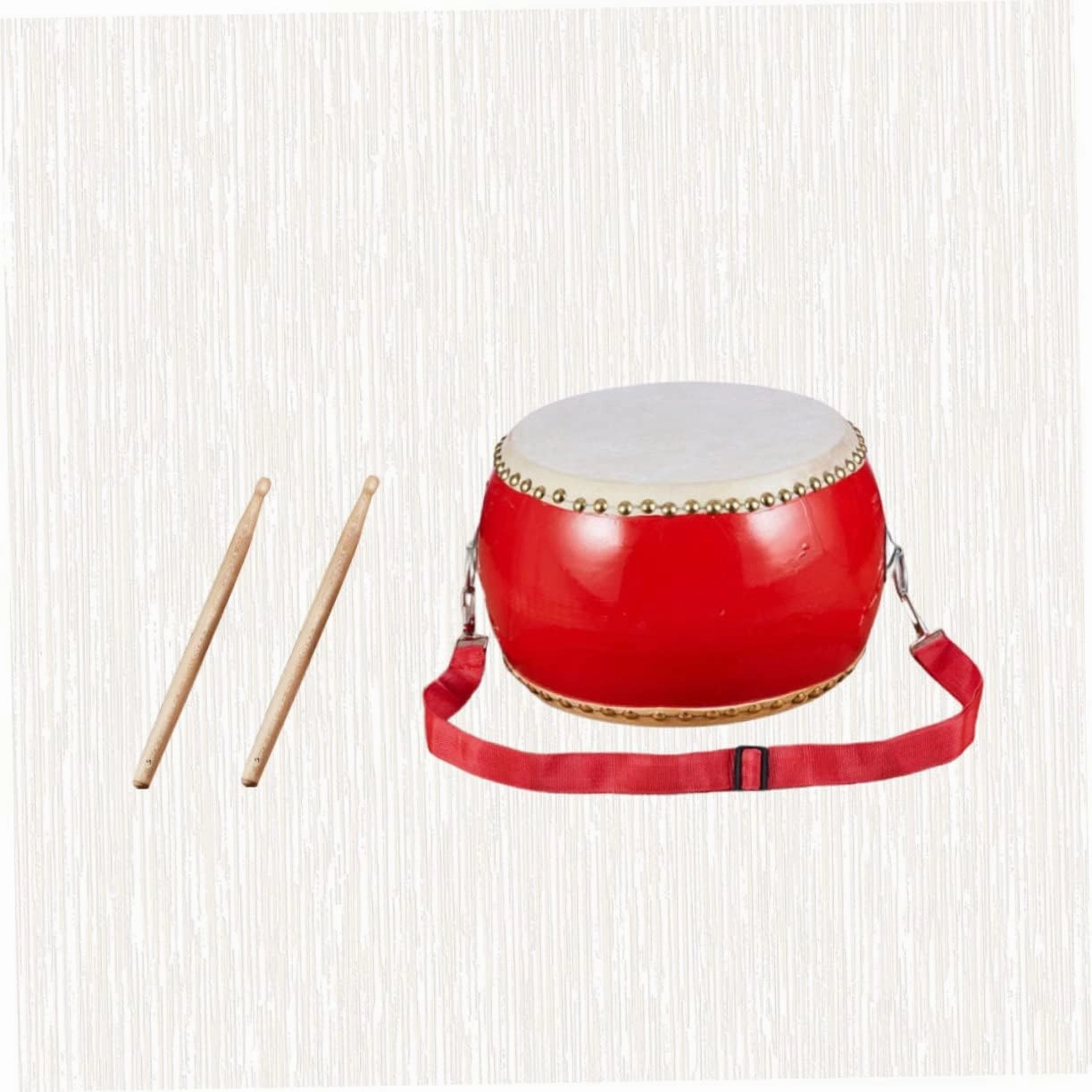 BESPORTBLE Drum Percussion Instrument for Music with Sticks and Straps Promotes Hand Eye Coordination and Musical Development