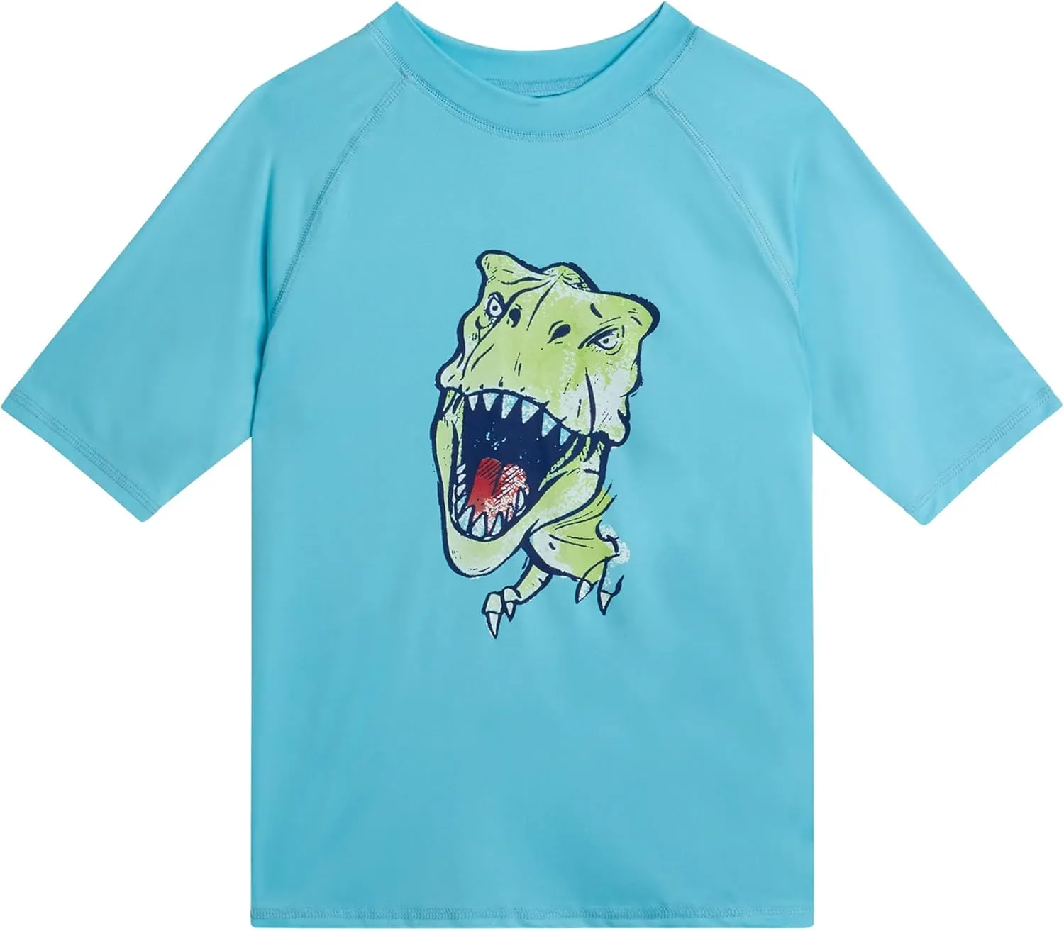 Big Chill Boys Rash Guard Set - 2 Piece UPF 50  Quick Dry Short Sleeve Swim Shirt and Swim Trunks for Boys (Sizes: 4-14)
