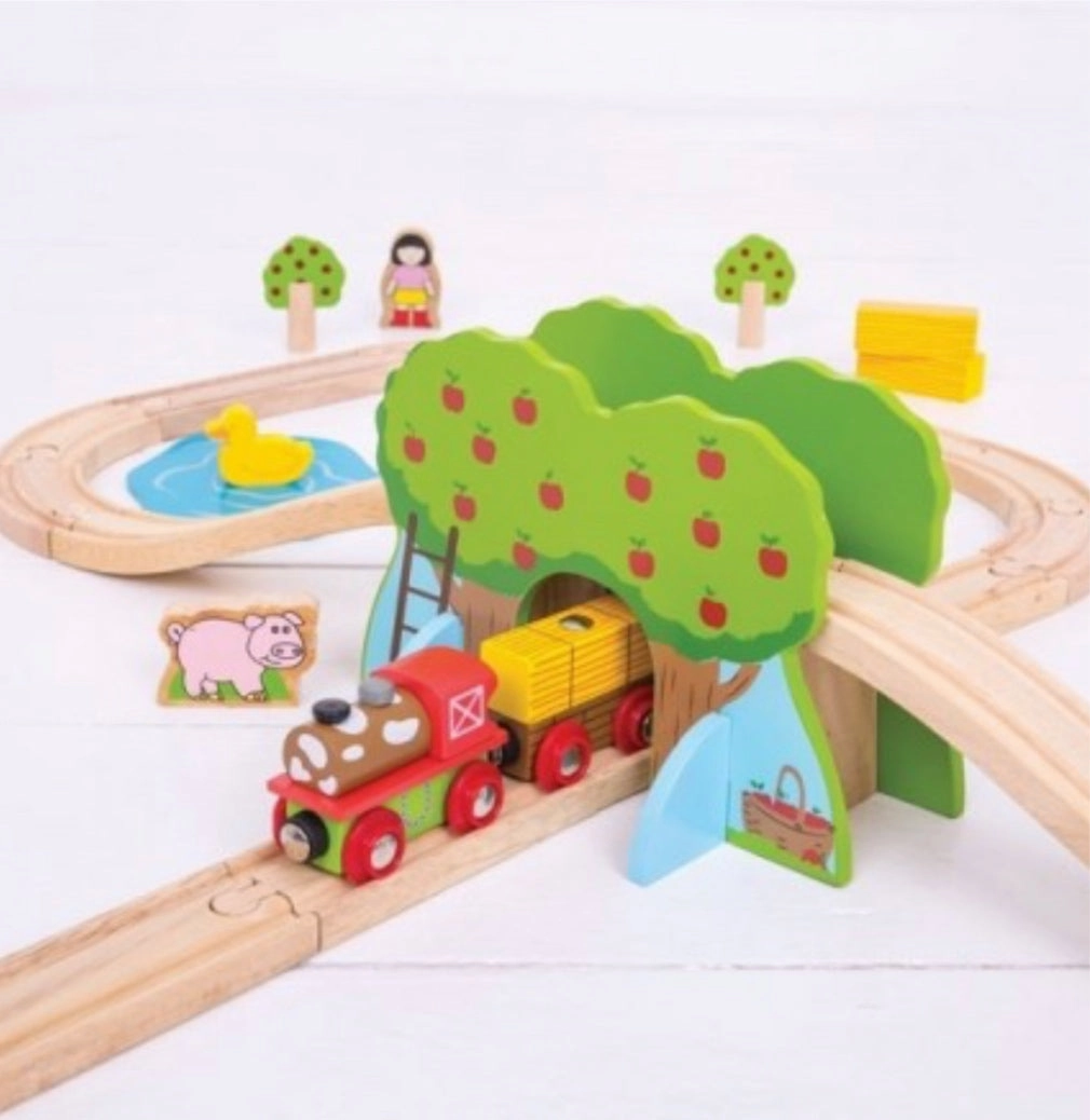 BigJigs Rail My First Train Set - Farm 44 pieces