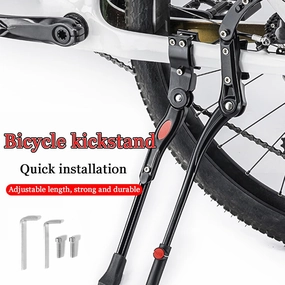 Bike Kickstand for Orbea Oiz H30, Adjustable Kickstand Foot Side Stand Support, Aluminum Rear Side Bicycle Stand for Bike with Non-Slip Rubber Foot, B