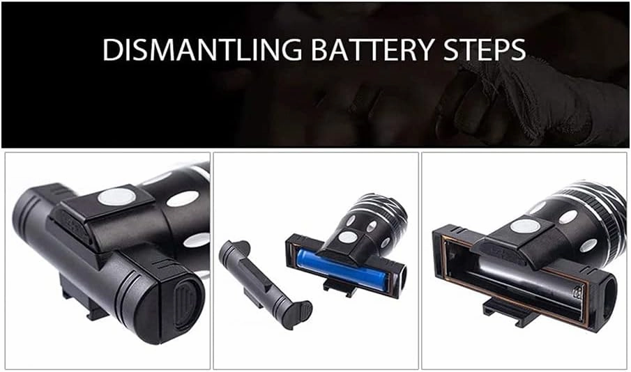 Bike Light Set - Battery Upgraded Version Portable Waterproof Front Headlight with 300LM,Three Kinds Adjustable Lighting Modes,Easy to Fit,Suitable for Any Bicycle