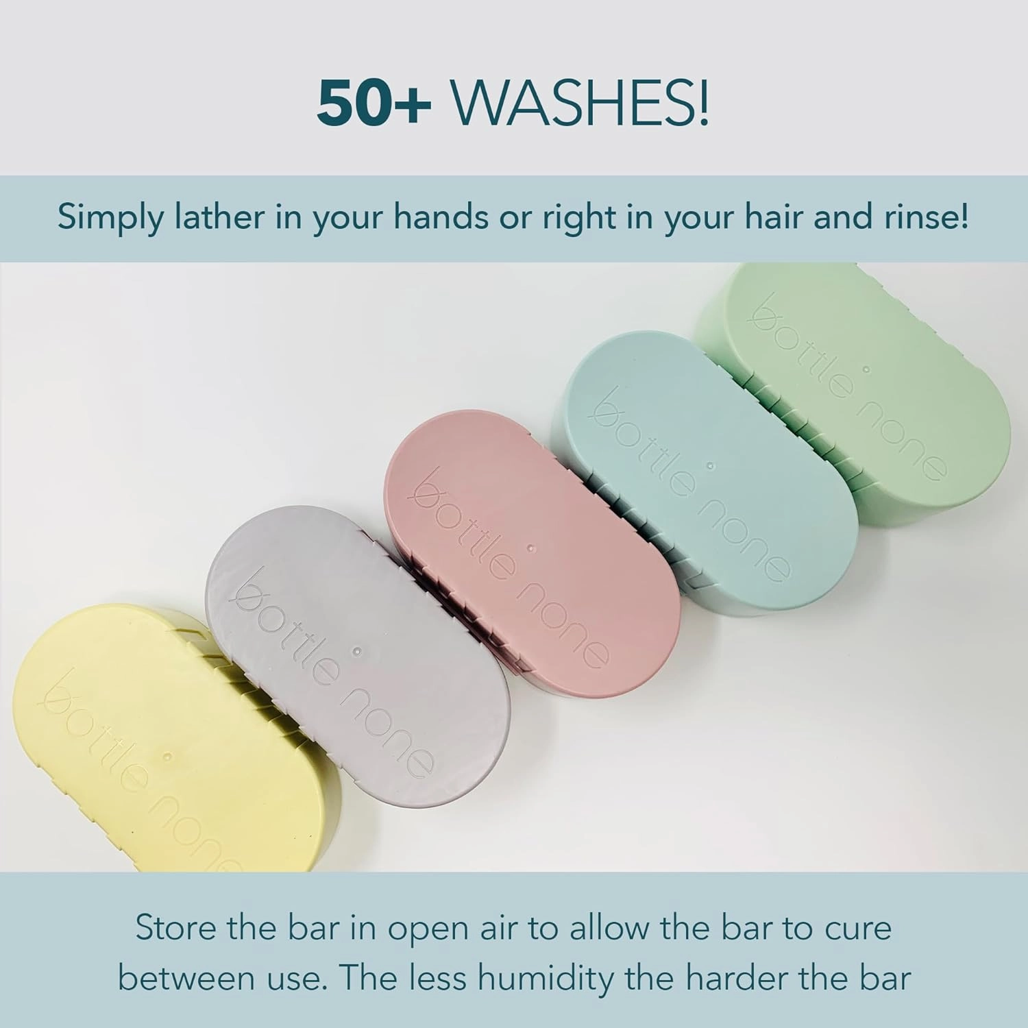 BOTTLE NONE | be BRIGHT Travel Set Includes be Bright Shampoo and Conditioner Bars for Blond, Natural Red & Grey Hair with Travel Soap Dish | PH Balanced/Salon Grade/Natural | 50  Washes