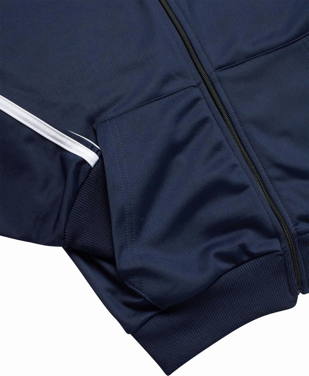Boys' Tricot Jogger Set - 2 Piece Active Performance Zip-Up Tracksuit Set (Size: 4-18)