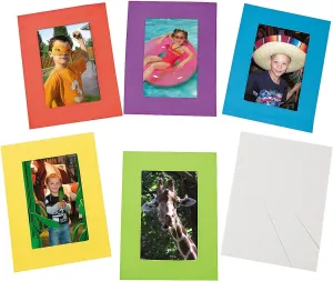 Bright Foam Picture Frames - Set of 12 - DIY Crafts for Kids and Fun Home Activities