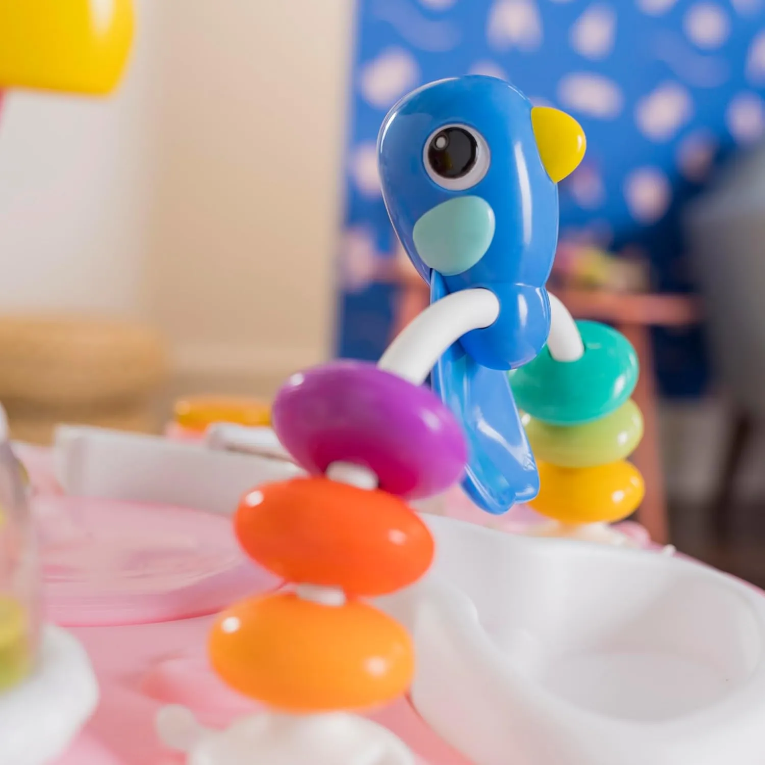 Bright Starts Around We Go 2-in-1 Baby Walker, Discovery Activity Center and Table, Tropic Coral, Ages 6 Months 