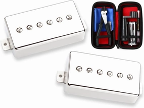 Briskdrop Seymour Duncan SPH90 Phat Cat Set Nickel with Dunlop String Change Kit