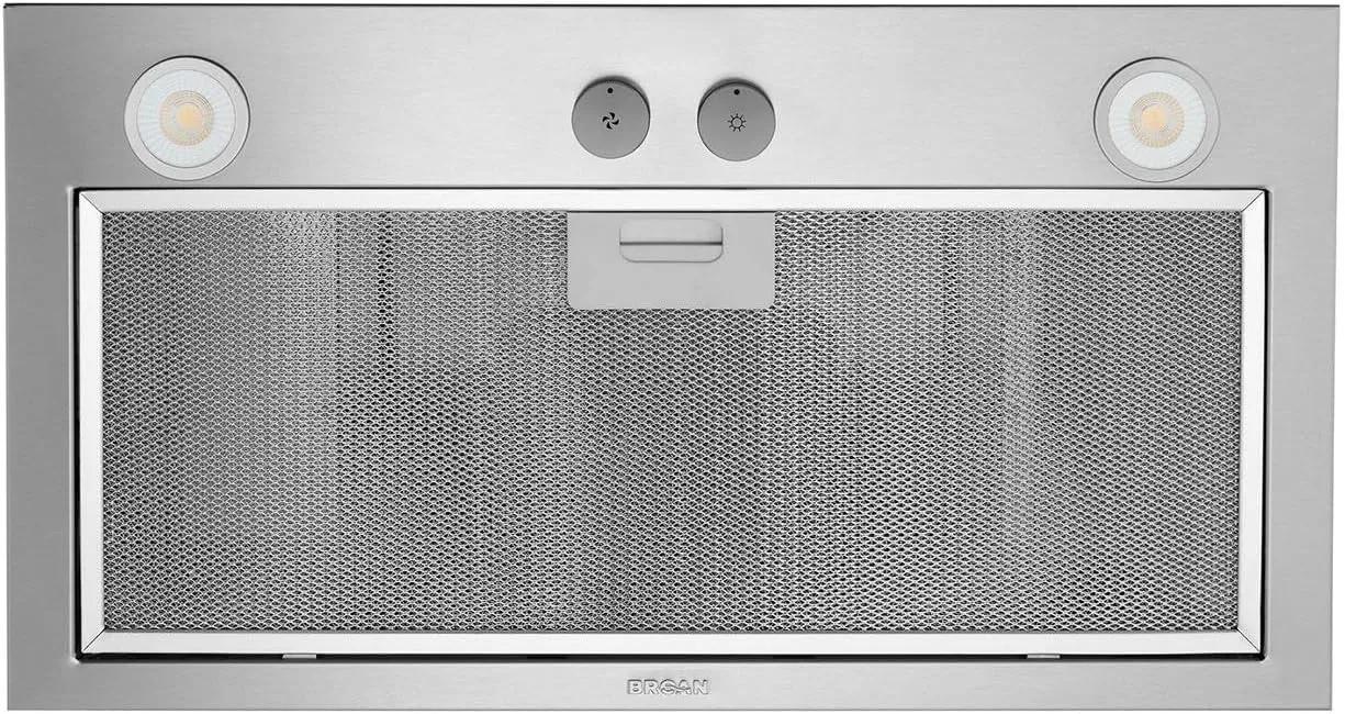 Broan- NuTone PM400SS Custom Cabinet Built-in 3-Speed Power Pack Insert with LED Lighting and 450 Max Blower CFM, 21-Inch, Stainless Steel