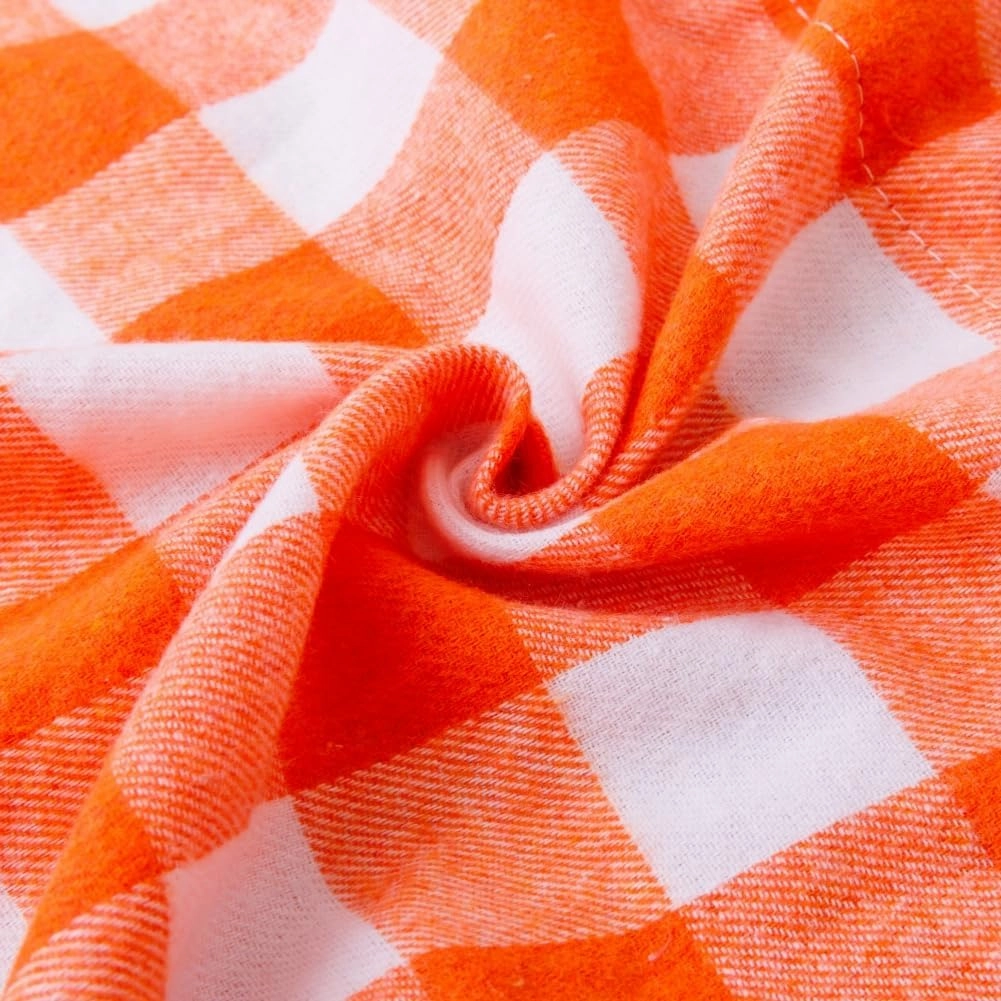 Buffalo Window Valences (Orange and White)