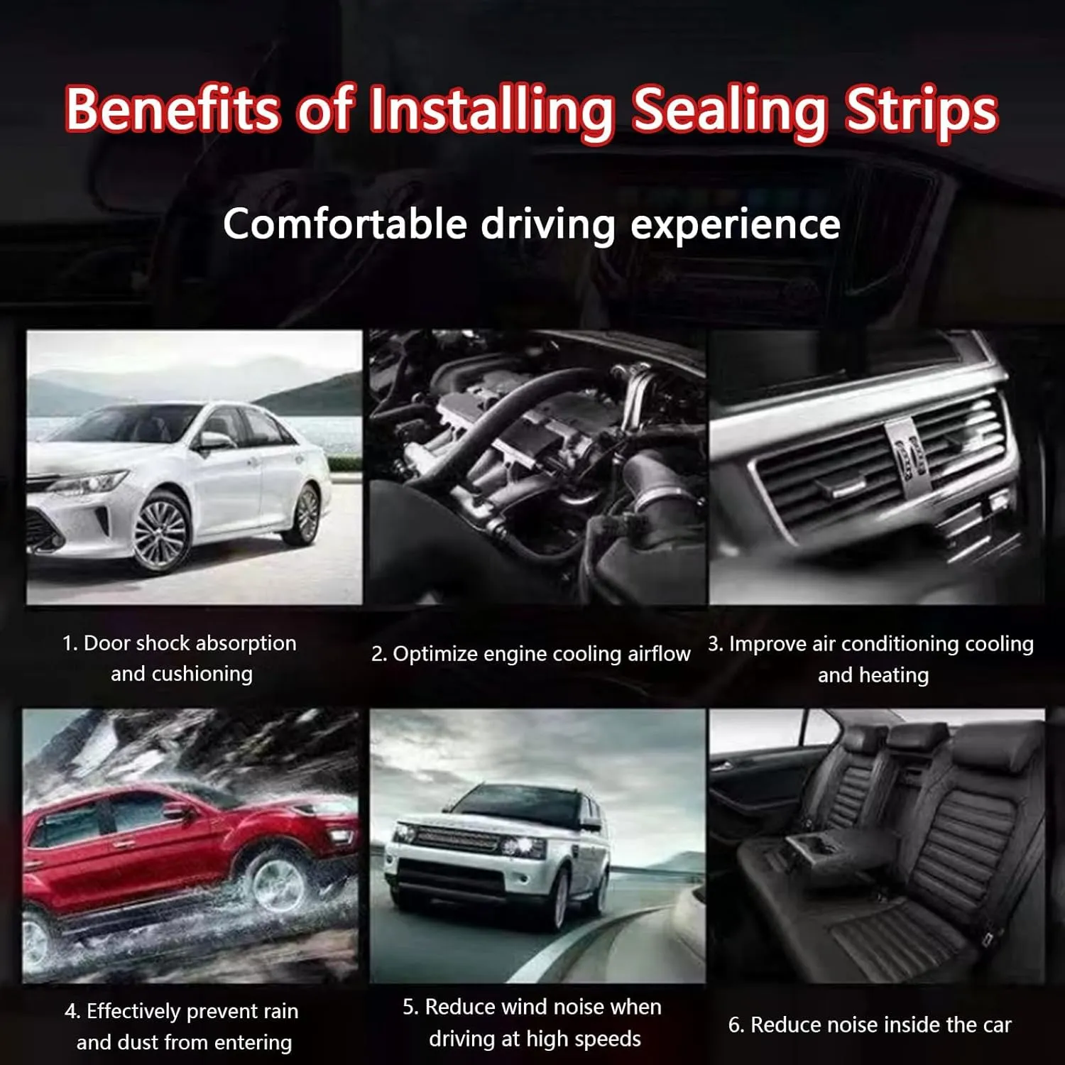 Car Door Seal Strip for Renault Scenic/Grand Scenic/Xmod IV III II I J9 R9 JZ JM JA 2000-2013 2014-2024, Car Weather Stripping Sound Insulation Seal, Self Adhesive Rubber Edge Trim Seal Strip