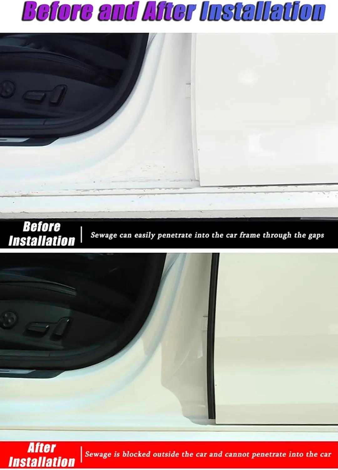 Car Door Seal Strip for Renault Scenic/Grand Scenic/Xmod IV III II I J9 R9 JZ JM JA 2000-2013 2014-2024, Car Weather Stripping Sound Insulation Seal, Self Adhesive Rubber Edge Trim Seal Strip