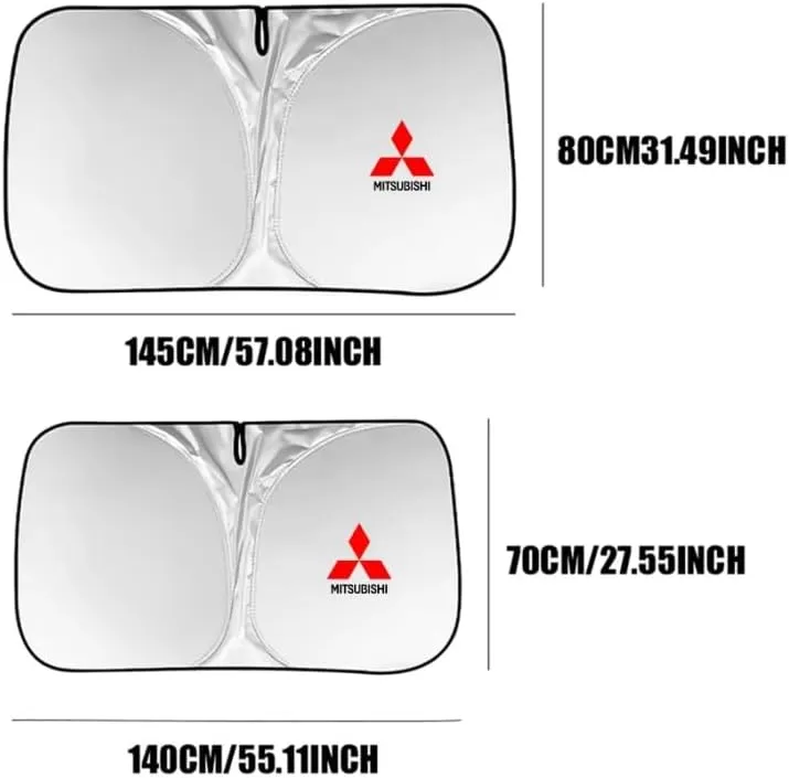 Car Windshield Sunshade for Mitsubishi Outlander 2021-2023, Block UV Rays Sun Visor Protector, Front Window Sunshades, Windscreen Sunshade,A 140CM