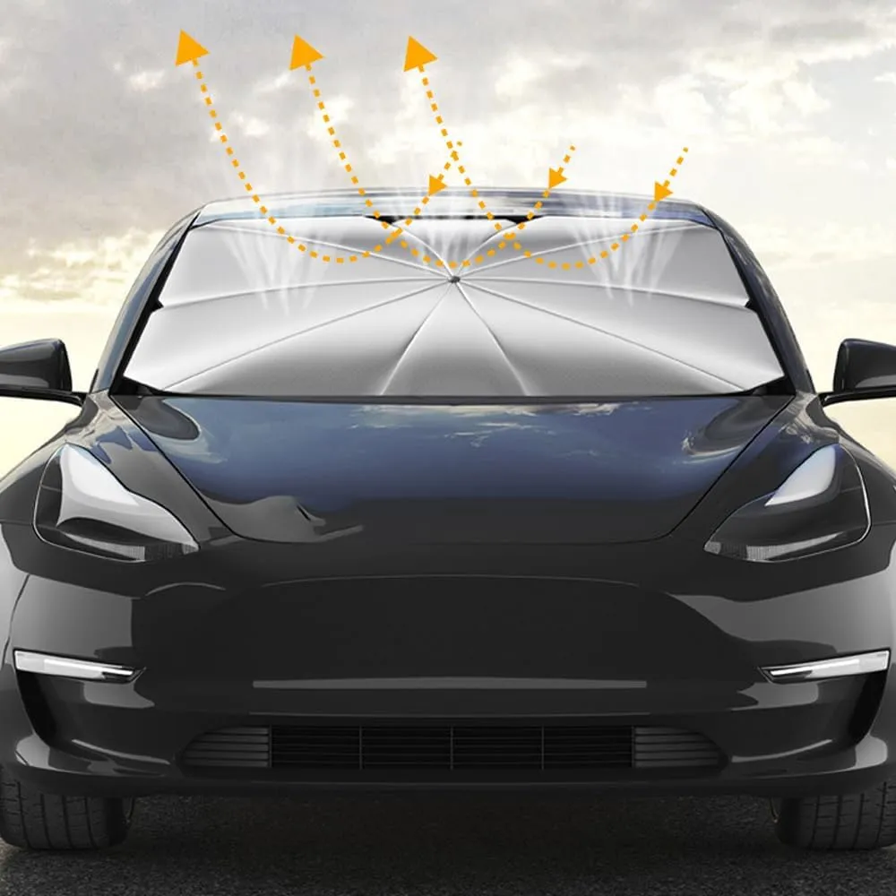 Car Windshield Sunshade Umbrella for Maxus e-Deliver 3/e-Deliver 5/e-Terron 9/Euniq 5/Euniq 6/Euniq 7,Foldable Car Windshield Sun Shade Cover UV Protection Prevent Scratching,80cm X 140cm