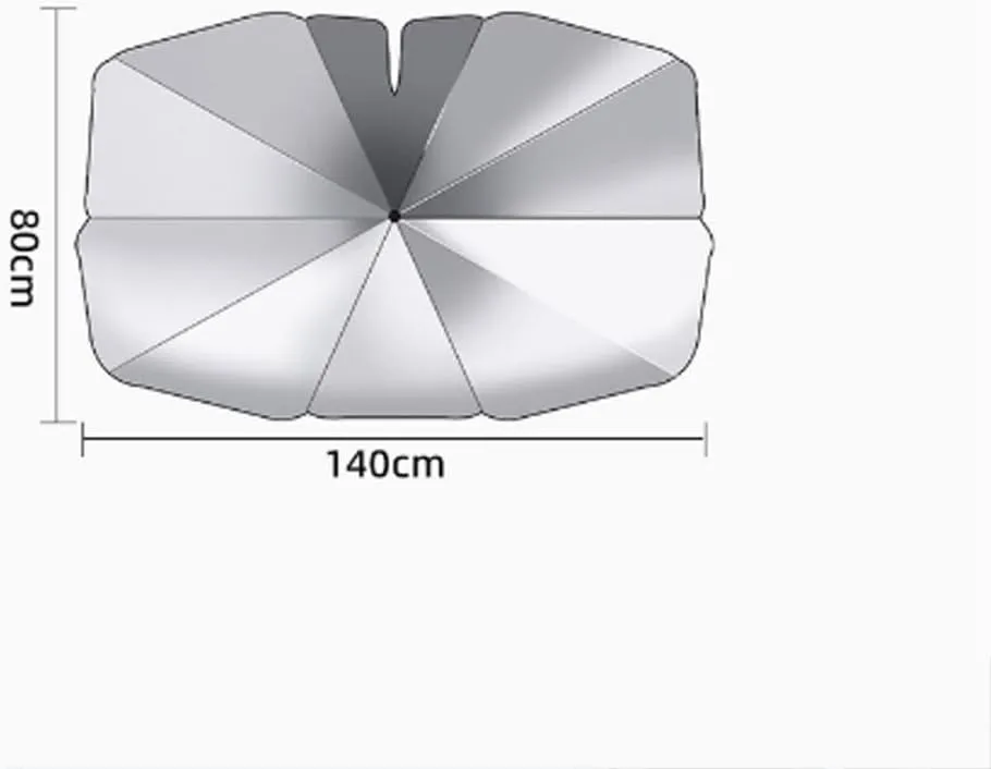 Car Windshield Sunshade Umbrella for Maxus e-Deliver 3/e-Deliver 5/e-Terron 9/Euniq 5/Euniq 6/Euniq 7,Foldable Car Windshield Sun Shade Cover UV Protection Prevent Scratching,80cm X 140cm