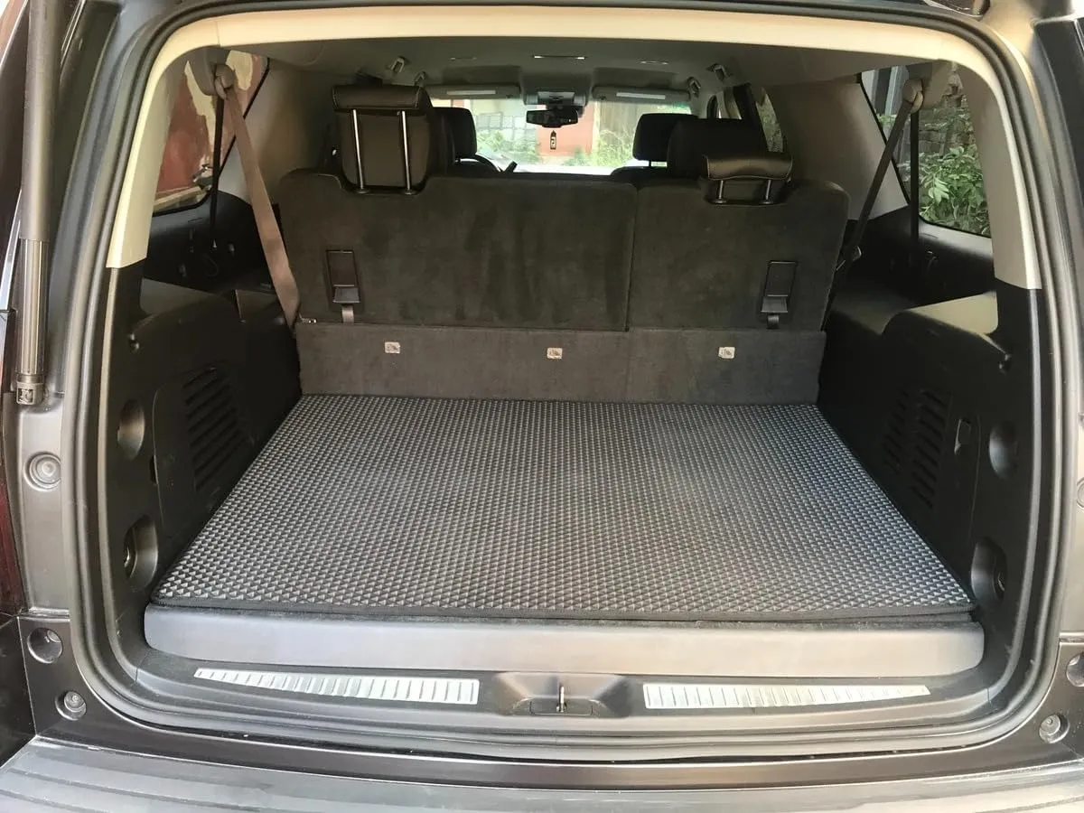 Cargo Trunk Mat for Chevrolet Suburban/GMC Yukon XL 2021—2025 Custom Fit Tray Boot Liner Carpet, Grey