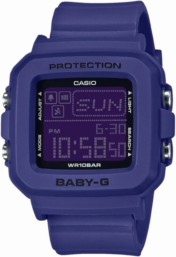 Casio Baby-G BGD10K-2 | Mix-and-Match Digital Watch & Holder Set | Y2K Style | 100M Water Resistant | Pixel Animation Display