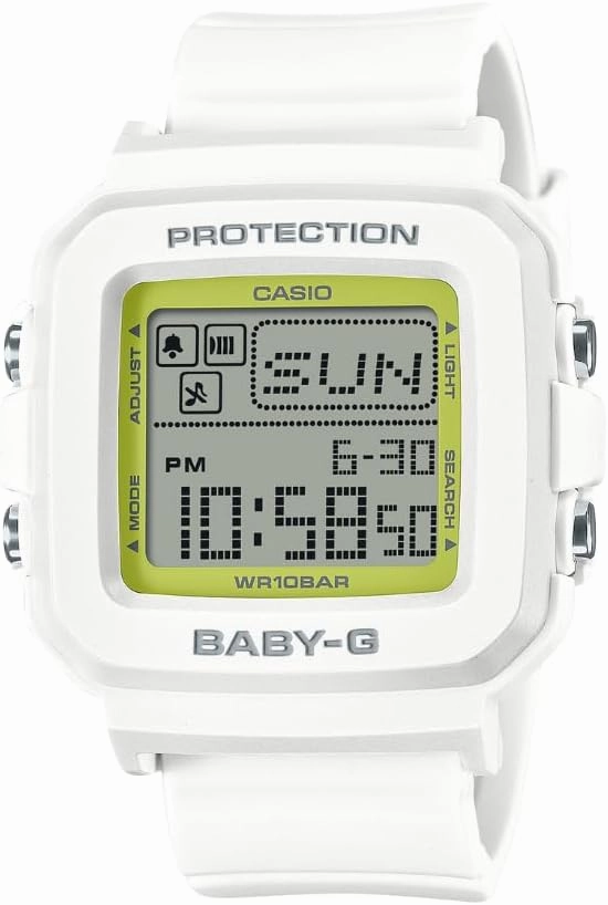 Casio Baby-G BGD10K-7 | Mix-and-Match Digital Watch & Holder Set | Y2K Style | 100M Water Resistant | Pixel Animation Display