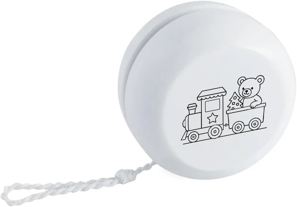 'Christmas Train with Teddy Bear' Retro Style Yo-Yo (YY00047799)