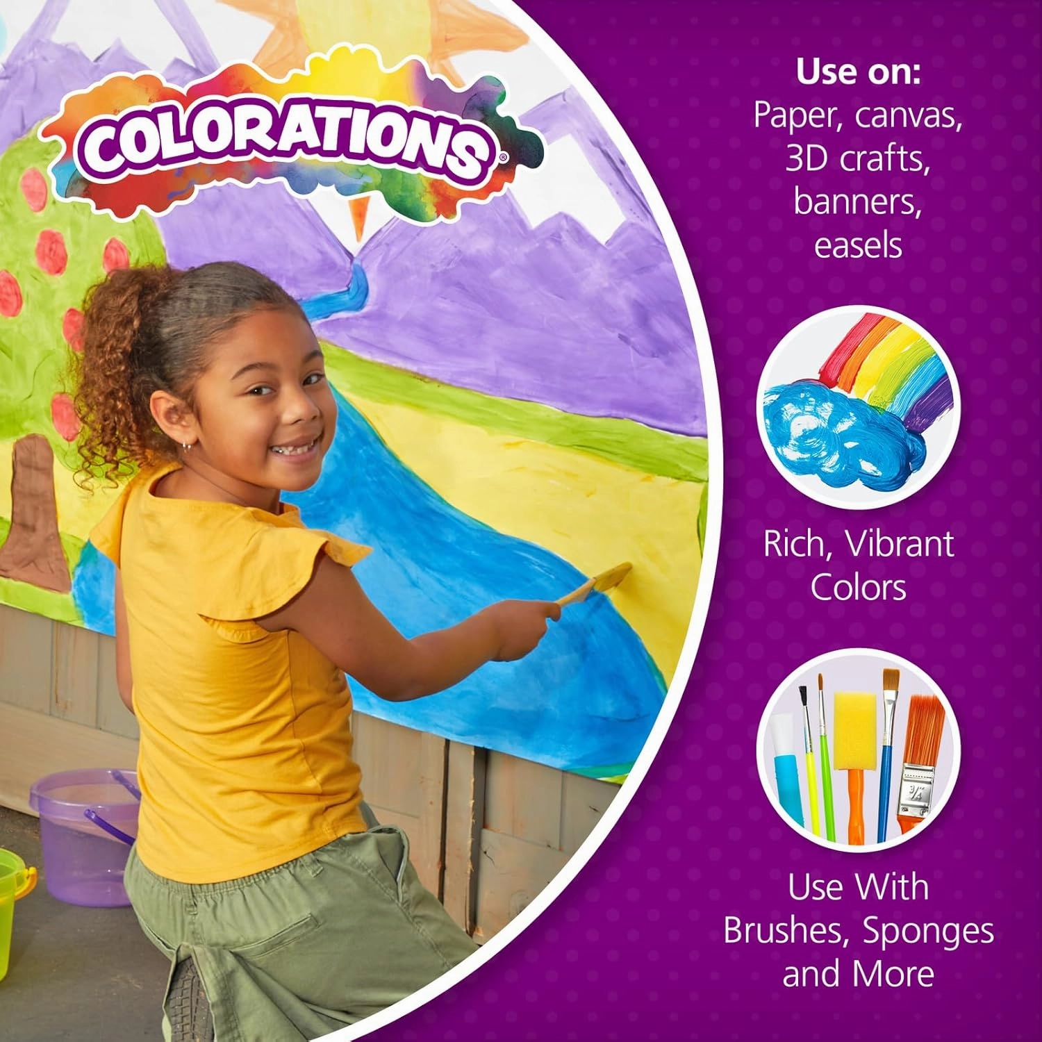 Colorations Paraben-Free Simply Tempera Paint Gallons, Set of 11