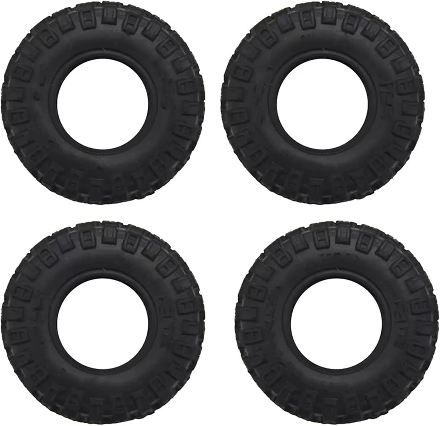Compatible with Axial for SCX24 90081 AXI00001 1/24 RC Crawler Car Upgrade Parts 4PCS 52X17mm 1.0 Soft Rubber Wheel Tires Tyre RC Wheel Tires