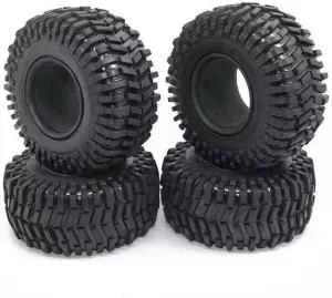 Compatible with Axial SCX10 90046 RR10 for Wraith for Traxxas TRX4 TRX-6 4PCS 125MM 2.2Inch Rubber Wheel Tires Tyre 1/10 RC Crawler Car RC Wheel Tires