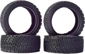 Compatible with Rolly for HPI WR8 for HSP 94177 for WLtoys 1/14 144001 4PCS 67mm RC Car Rubber Tires for 1/10 RC Car Replacement Part RC Wheel Tires