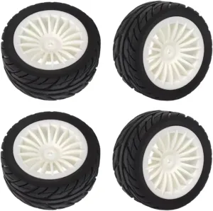 Compatible with SG1603 for SG1604 SG 1603 for UDIRC UD1601 UD1602 UD1603 UD1604 1/16 RC Car Upgrade Parts 4Pcs Rubber Tires Tyre Wheel RC Wheel Tires