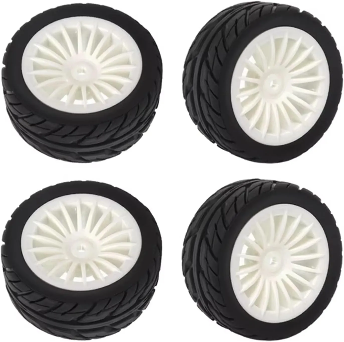Compatible with SG1603 for SG1604 SG 1603 for UDIRC UD1601 UD1602 UD1603 UD1604 1/16 RC Car Upgrade Parts 4Pcs Rubber Tires Tyre Wheel RC Wheel Tires