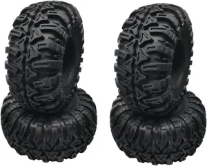 Compatible with Traxxas for TRX4 for Axial SCX10 for Wraith RR10 4PCS 2.2Inch Rubber Tyre 2.2 Wheel Tires 128X60MM for 1/10 RC Crawler RC Wheel Tires