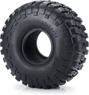 Compatible with TRX4 TRX6 for Axial SCX10 90046 AXI03007 D90 for Wraith 1/10 RC Crawler Car 2.2" Wheel Tire 150mm Rubber Tyres RC Wheel Tires(1pcs)