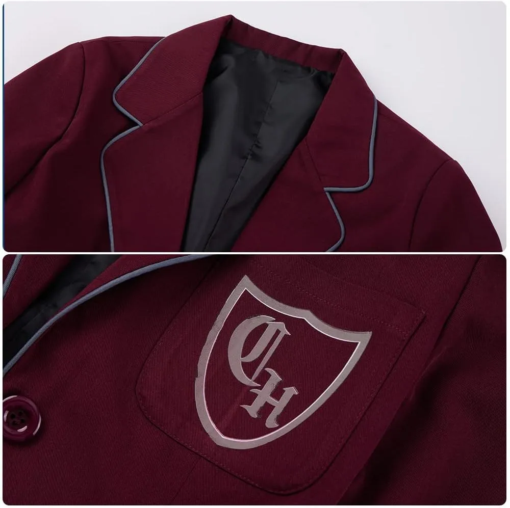 Cos-Animefly Matilda Cosplay Costume Adult Boy Girl Musical School Uniform Coat JK Skirt Tie Shirt Halloween Party