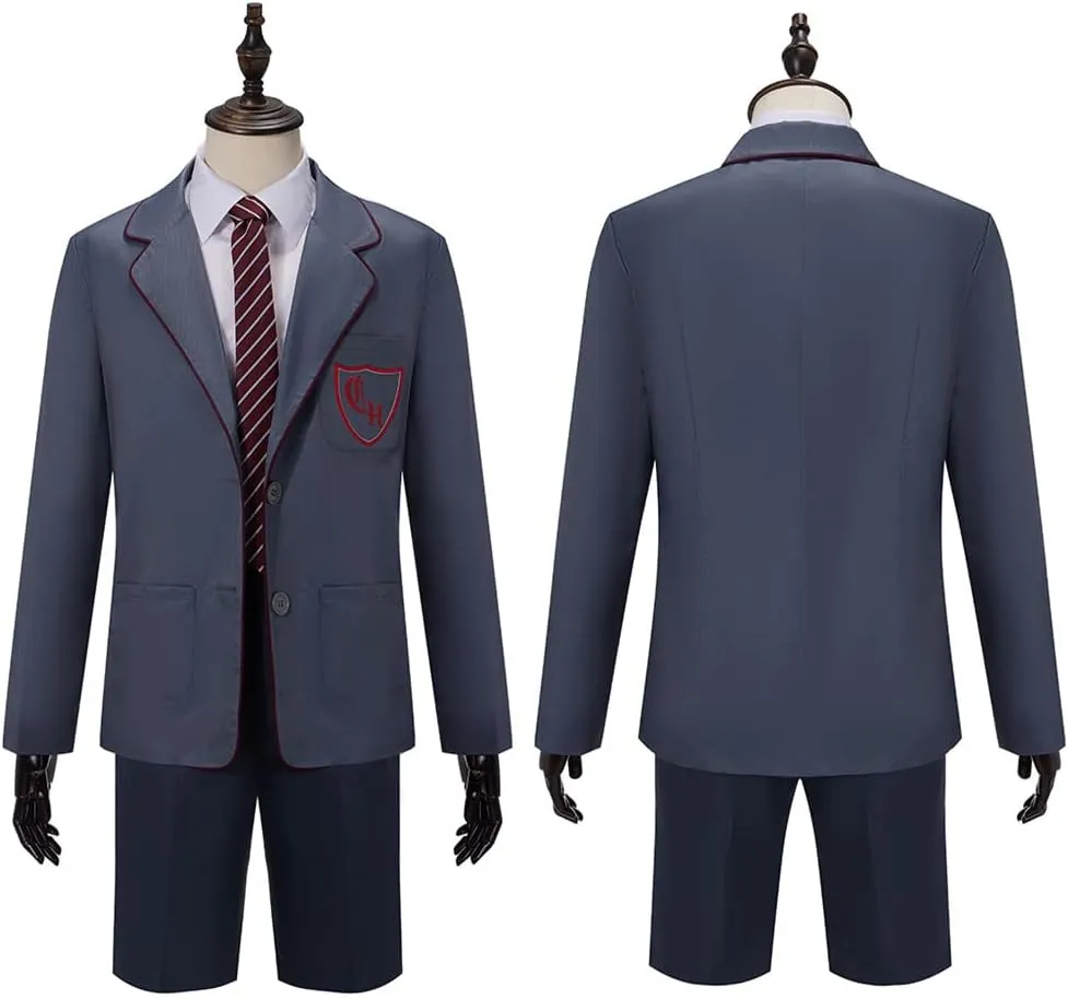 Cos-Animefly Matilda Cosplay Costume Adult Boy Girl Musical School Uniform Coat JK Skirt Tie Shirt Halloween Party