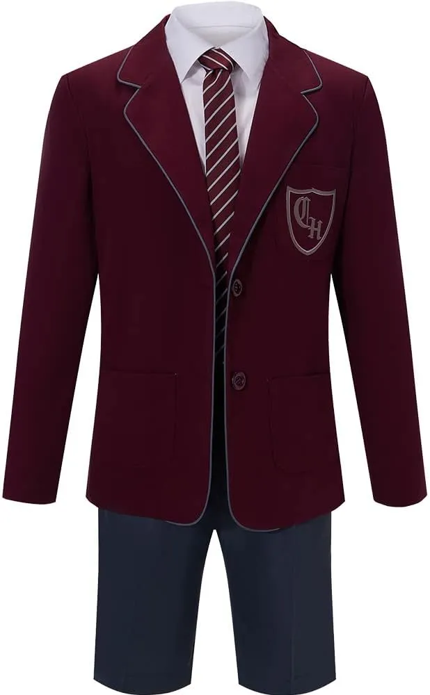 Cos-Animefly Matilda Cosplay Costume Adult Boy Girl Musical School Uniform Coat JK Skirt Tie Shirt Halloween Party