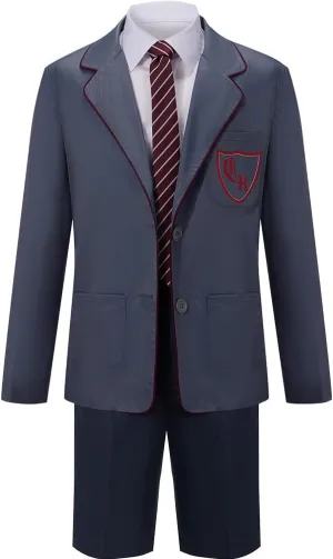 Cos-Animefly Matilda Cosplay Costume Adult Boy Girl Musical School Uniform Coat JK Skirt Tie Shirt Halloween Party