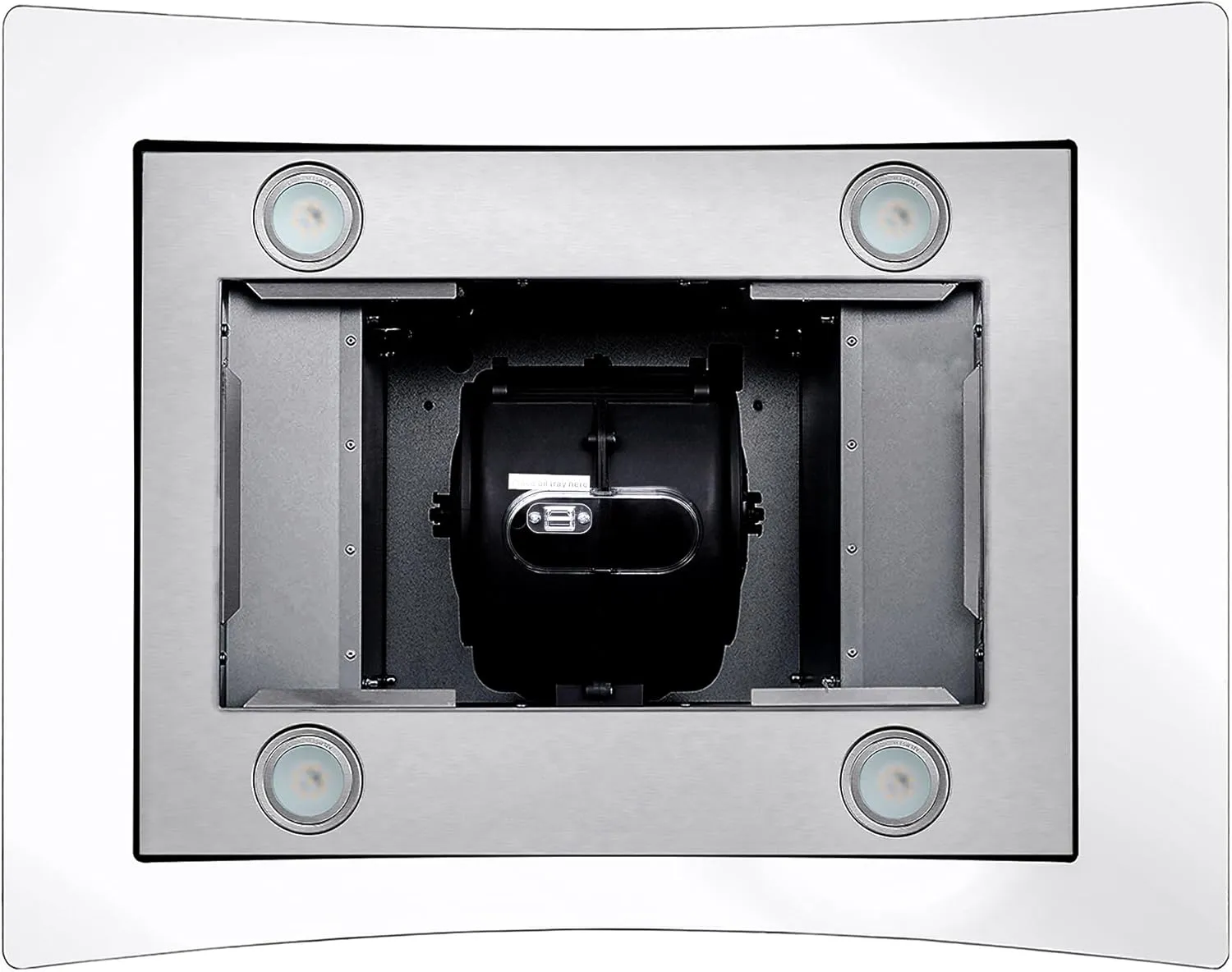 COSMO COS-668ICS750 30 in. Lumin Collection 380 CFM Ducted Island Range Hood, Soft Touch Controls, LED Lights, Stainless Steel